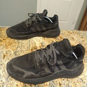 Adidas Nite Jogger Mens 11 shoes Black Reflective atlethic Sneakers BD7954